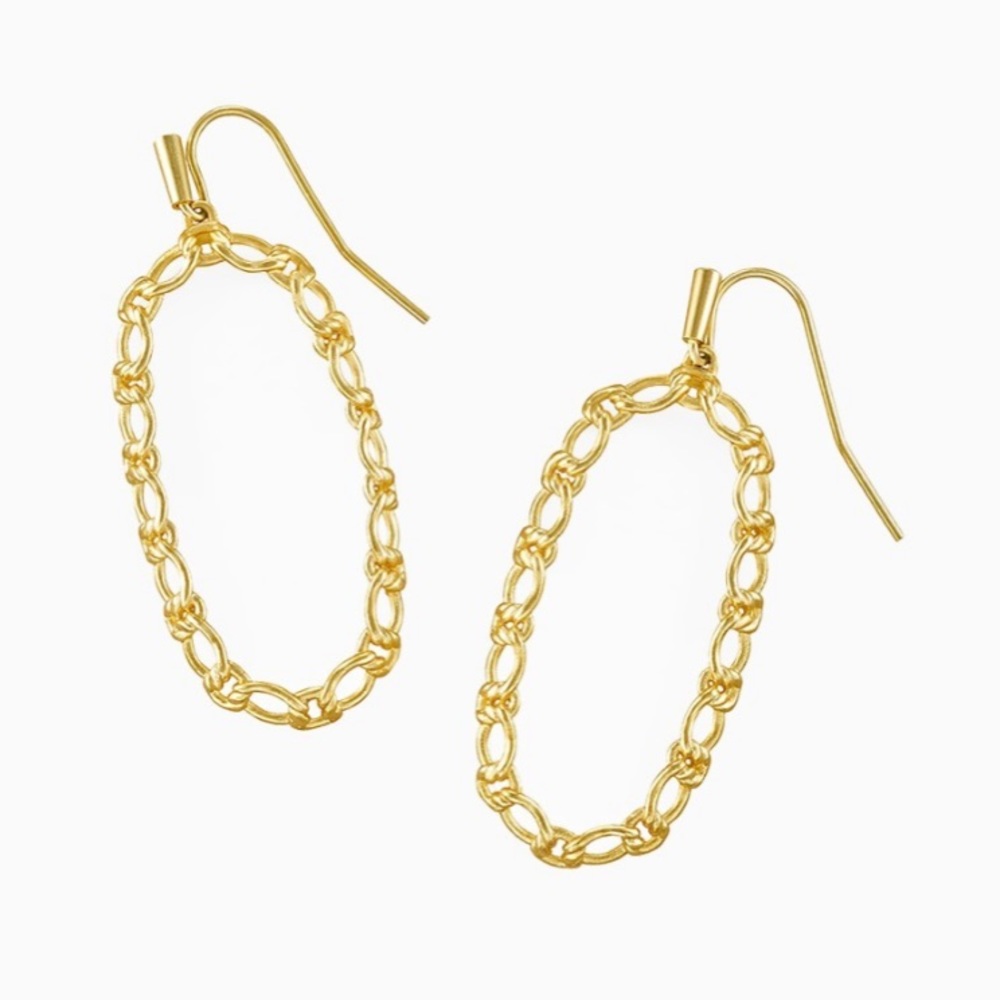 Elle Clear Crystal Macrame Drop Earrings